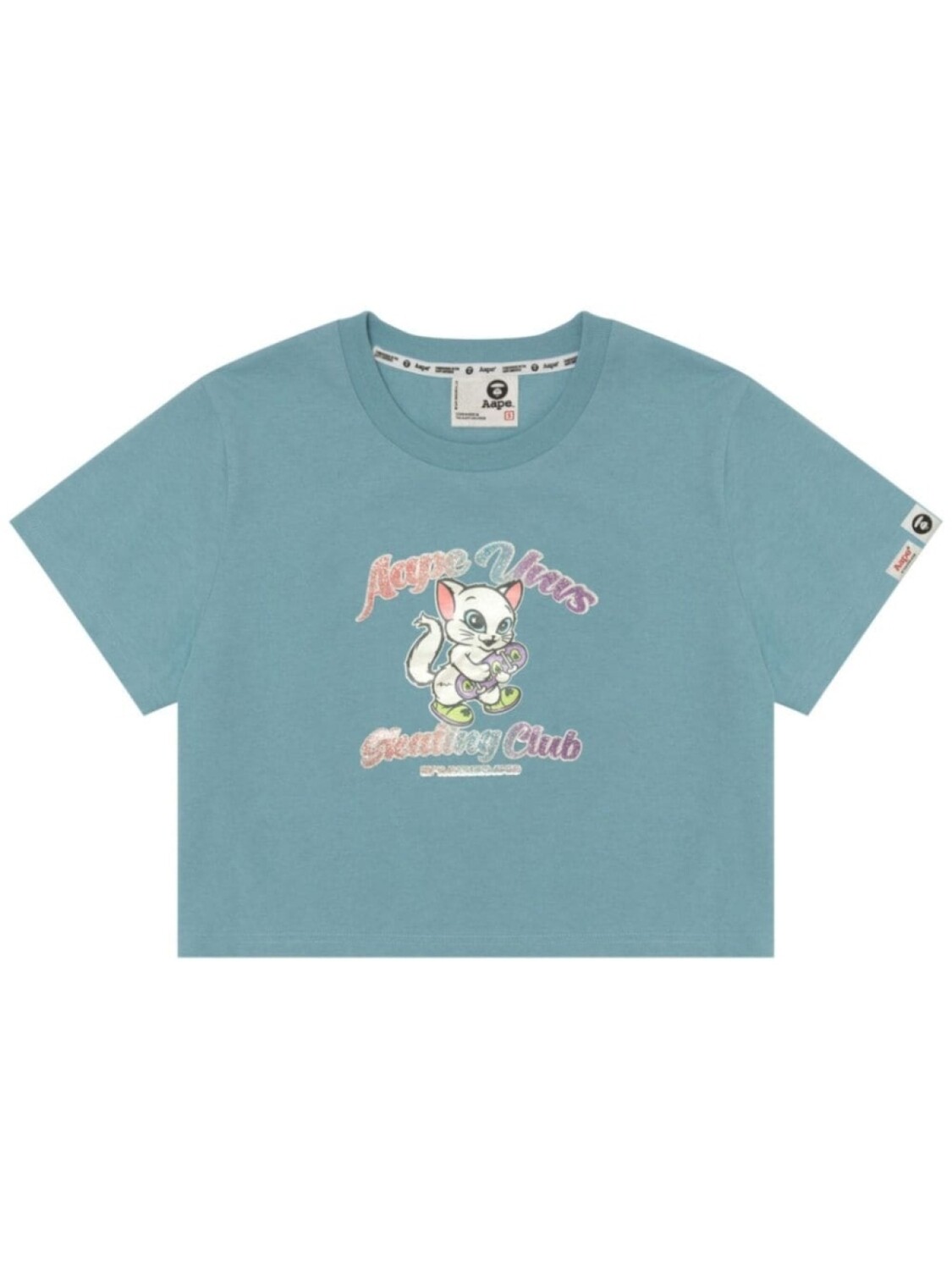

Футболка с графичным принтом AAPE BY *A BATHING APE, синий