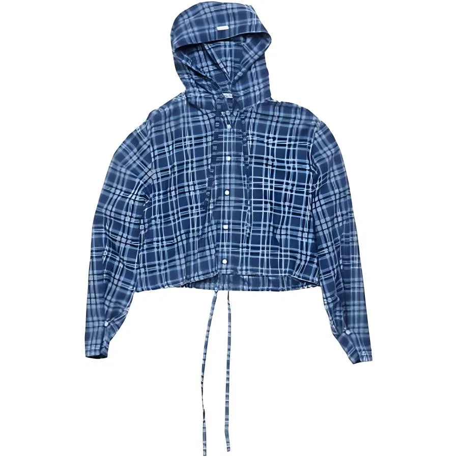 Рубашка женская в клетку Acne Studios Medium Blue/Gray Blue