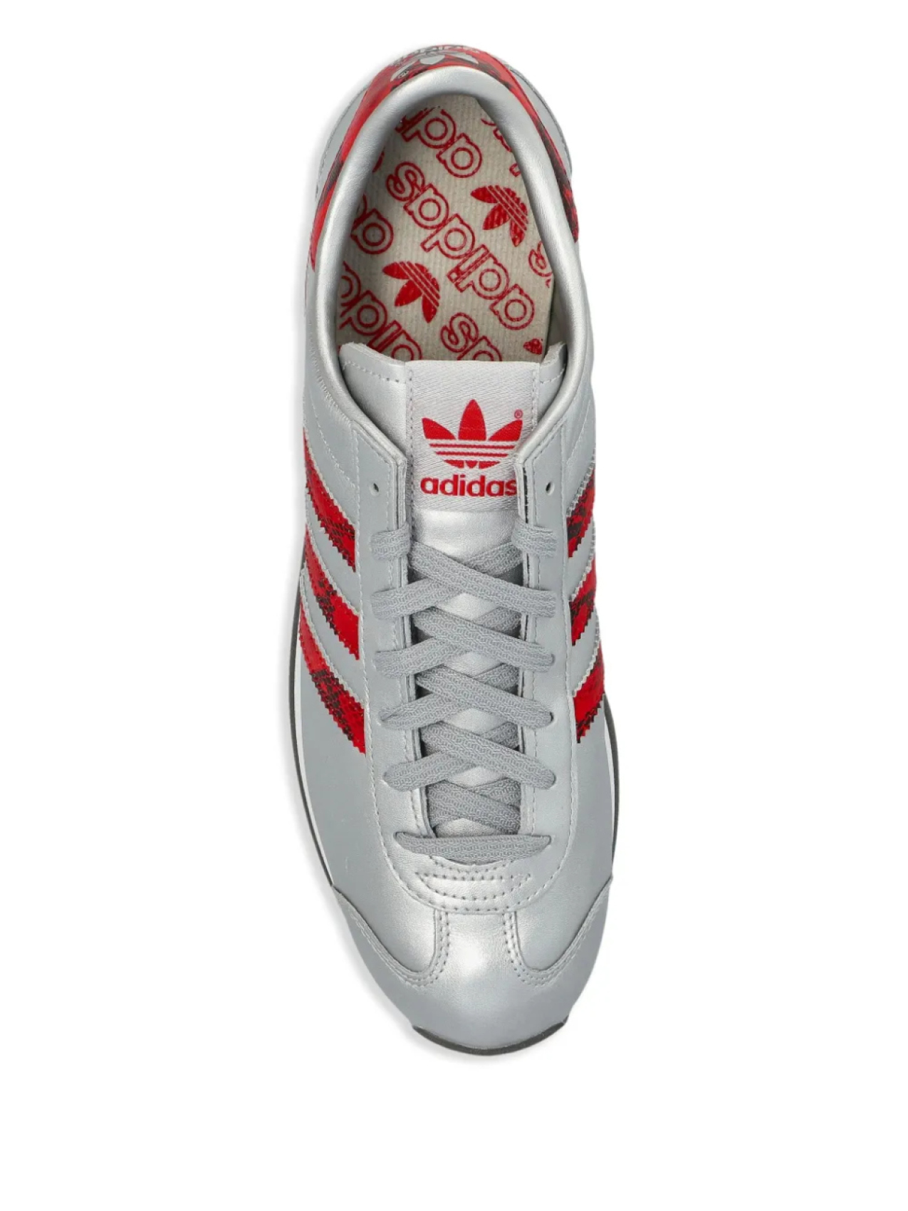 Adidas кроссовки с эффектом металлик, серебряный — фото 4