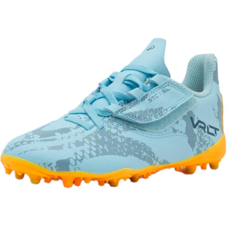 

Устойчивые к скольжению и истиранию низкие детские футбольные бутсы Kids DECATHLON, синий/зеленый