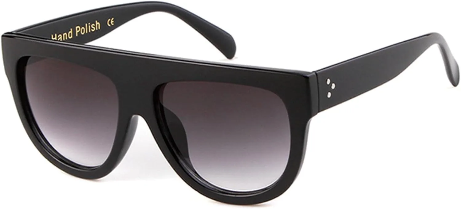 

Модные женские солнцезащитные очки в винтажном стиле с градиентным переходом цвета и заклепками, обеспечивающие защиту от УФ-излучения UV400 TOIPASTN, C9