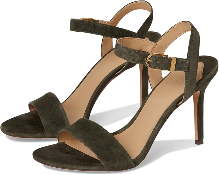 

Туфли Lauren Ralph Lauren Gwen Suede Sandals, цвет Dark Olive