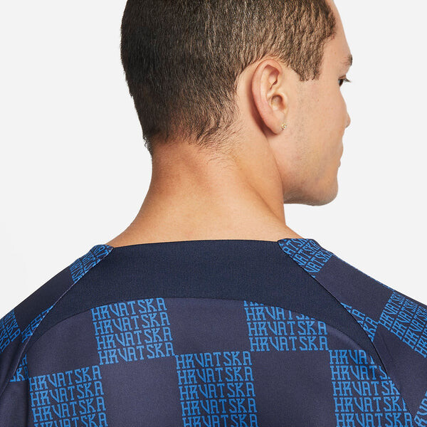 Футболка dri fit pre-match футбольный топ Nike, синий — фото 4