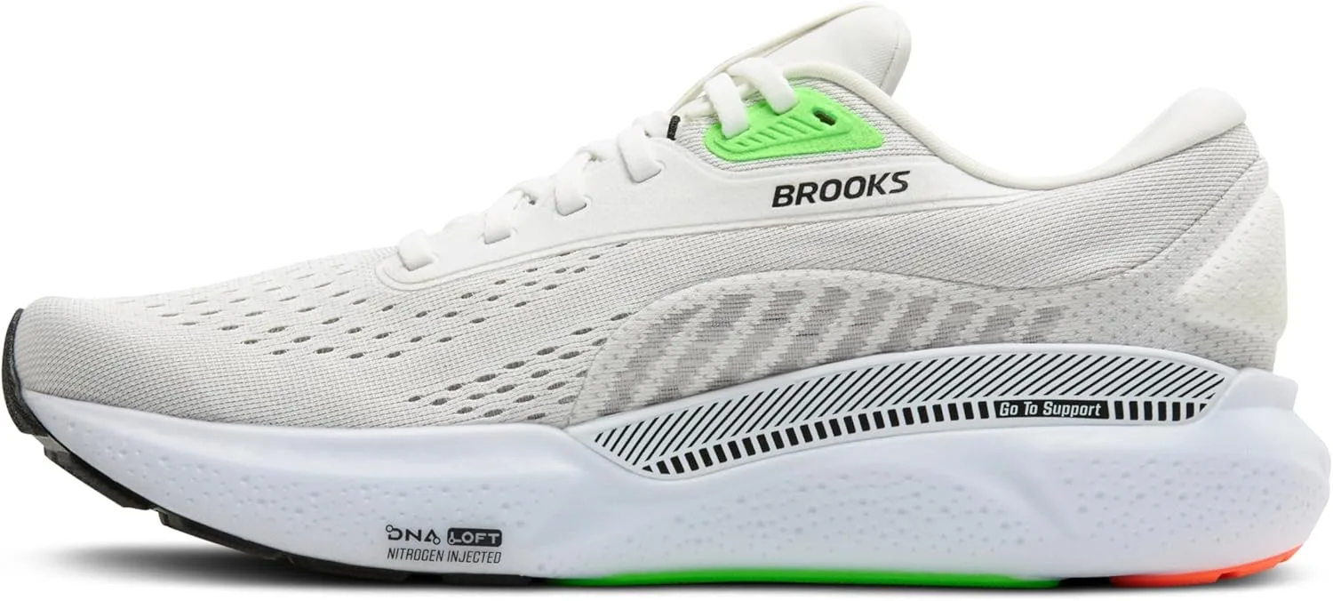Мужские беговые кроссовки Brooks Adrenaline GTS 24 с поддерживающей подошвой, белый — фото 3