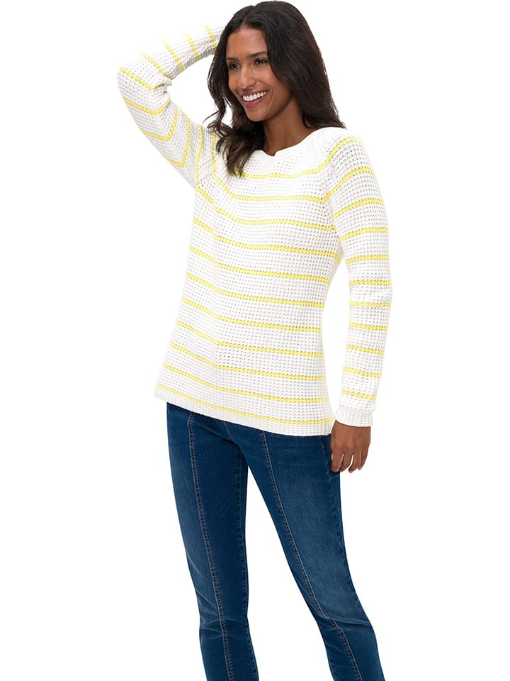 

Свитер Heine, белый/желтый