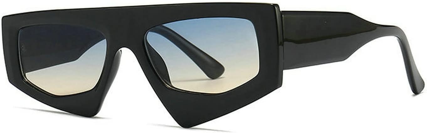 

Солнцезащитные очки COTIA в стиле ретро, ​​неровная квадратная форма, женские, модные, с ярким леопардовым принтом, защита от УФ-излучения UV400, мужские, с толстой оправой и градиентным переходом цвета, Black Blue Tea