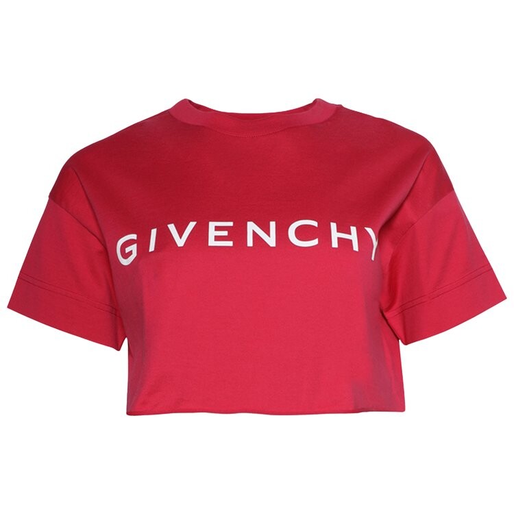 

Футболка Givenchy Cropped Tee, цвет Raspberry