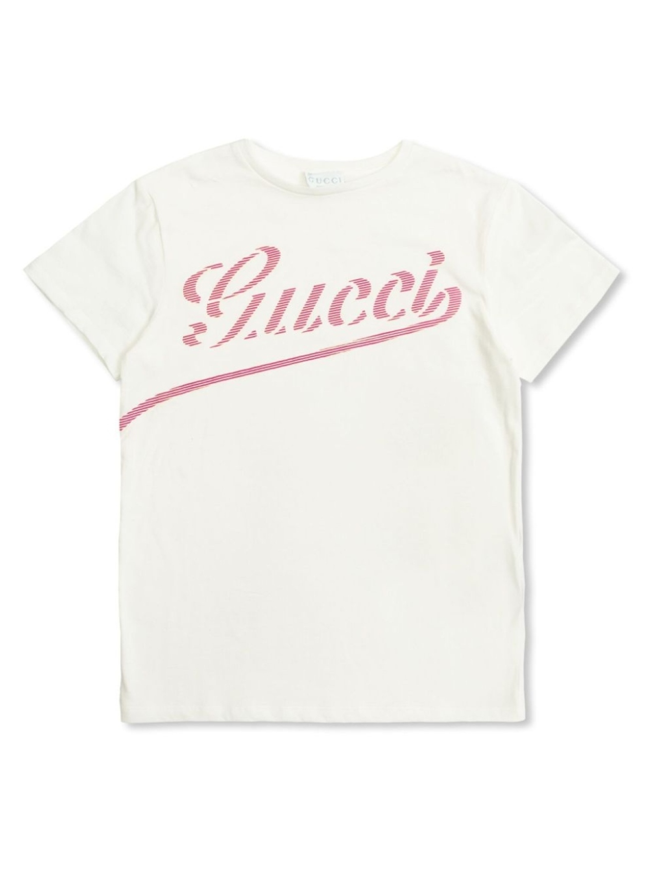 

Футболка из хлопка с логотипом Gucci Kids, белый