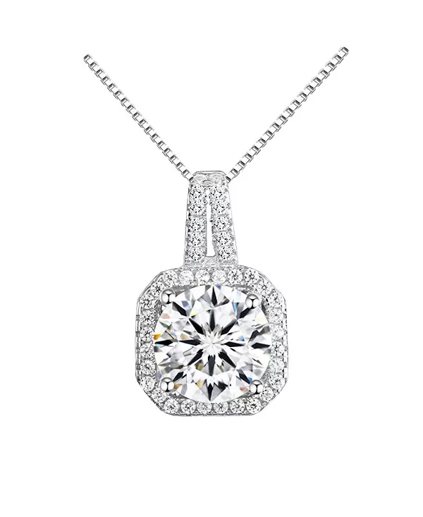 

Ожерелье с подвеской из кубического циркония весом в два карата Hollywood Sensation, silver