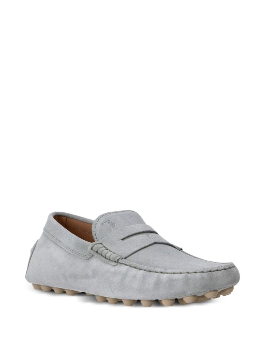 Tod's мокасины Gommino Bubble, серый — фото 2