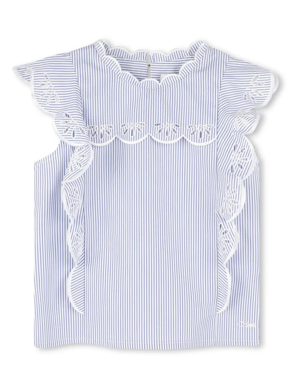 

Блузка из органического хлопка Chloé Kids, синий