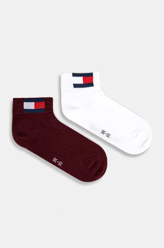 

2 пары носков Tommy Jeans, бордовый