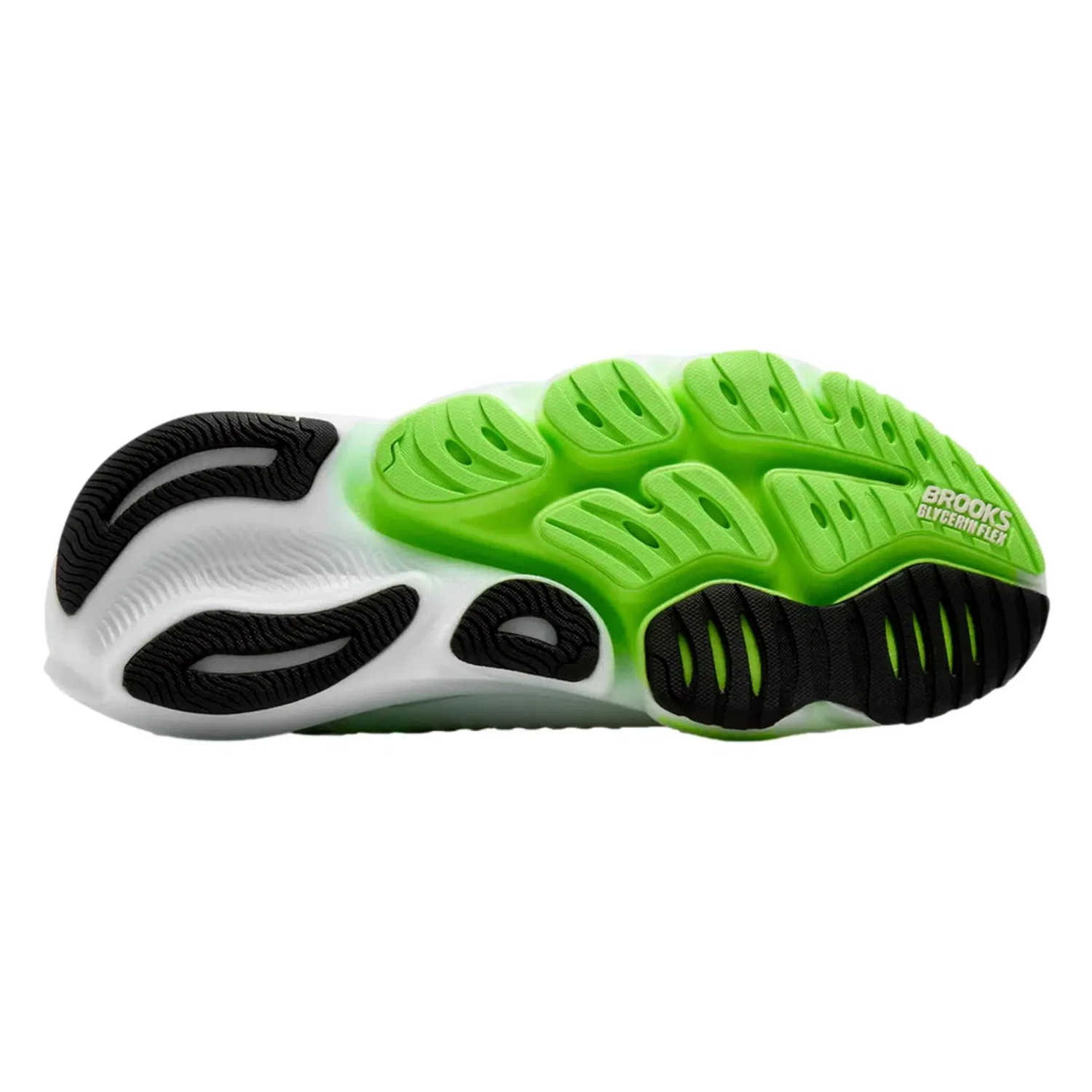 Мужские кроссовки Brooks Glycerin Flex White / Green Gecko / Phantom 110478-1D-114 — фото 4