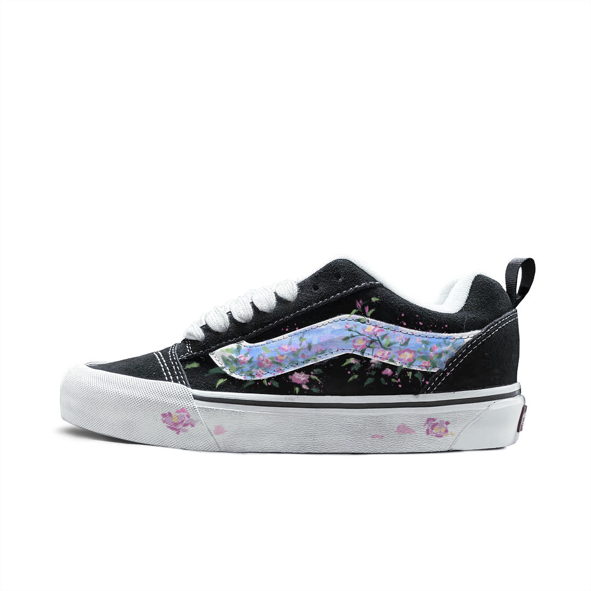 

Vans Knu Skool устойчивые к истиранию низкие скейтбордские кроссовки унисекс голубые — светло-голубые, цвет Light Blue