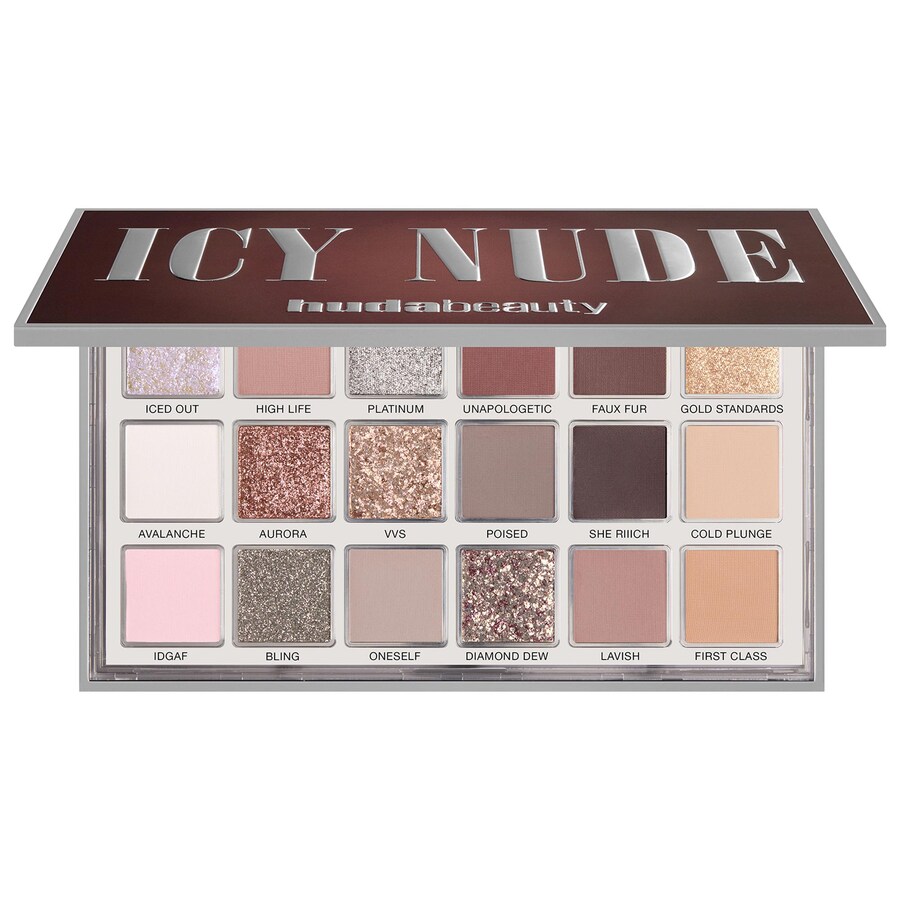 

Палитра теней для век Icy Nude HUDA BEAUTY, 0.56 oz /16.1 g, Icy Nude Eyeshadow Palette