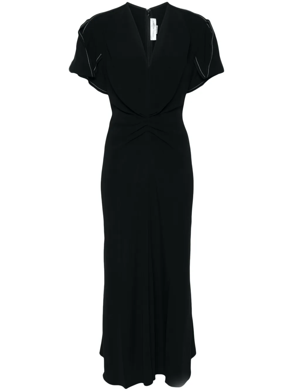 

Платье со сборками VICTORIA BECKHAM, черный