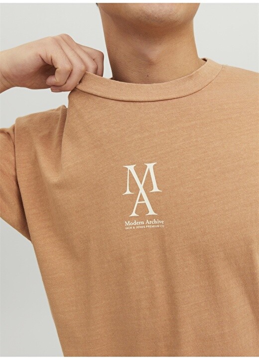 

Однотонная мужская футболка с круглым вырезом Jack & Jones