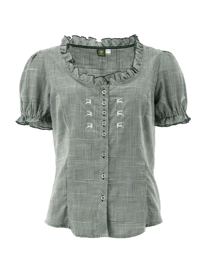 

Традиционная блузка Zerado традиционного зеленого цвета OS-Trachten