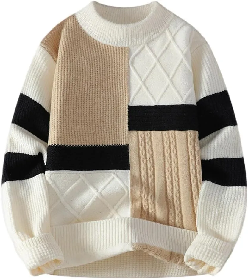 

Мужской свитер Casual Comfort с длинными рукавами и цветным блоком