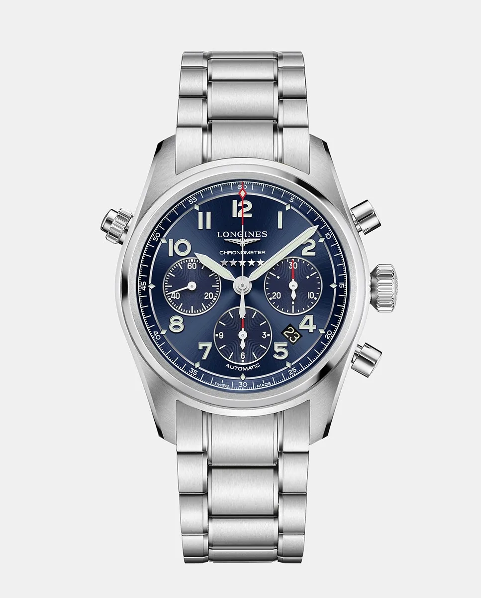 

Longines Spirit L38204936 Автоматические стальные мужские часы, серебряный