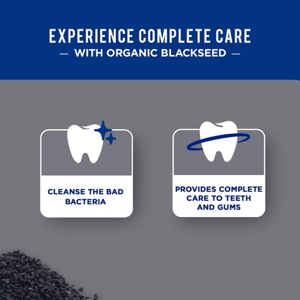 Зубная паста Black Seed с органическим черным тмином 100 мл - Натуральный уход за полостью рта для крепких зубов и десен - Травяная формула с экстрактами черного тмина Dabur — фото 3