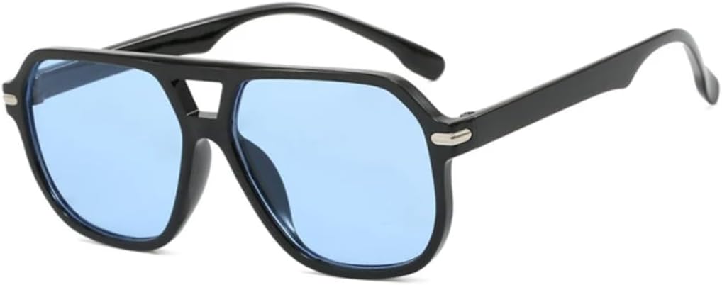 

Модные солнцезащитные очки класса люкс для женщин, ретро-очки для вождения, мужские большие очки для рыбалки и вождения, очки с защитой от УФ-излучения UV400 VVTWSSW, Black Blue