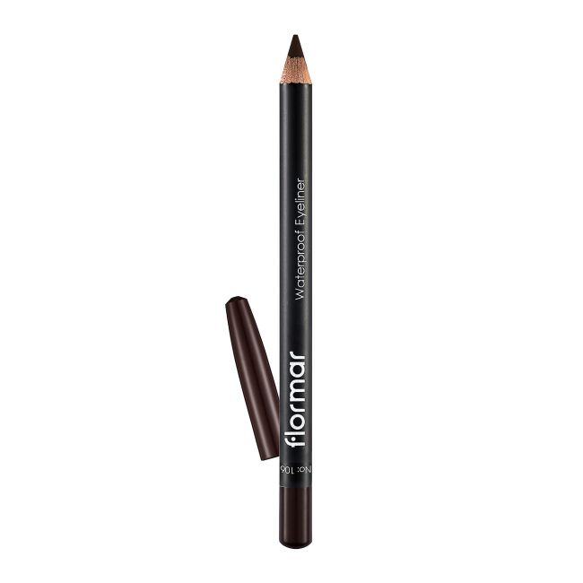 

Водостойкая подводка для глаз Flormar, цвет 106 dark chesnut, 1,14 гр