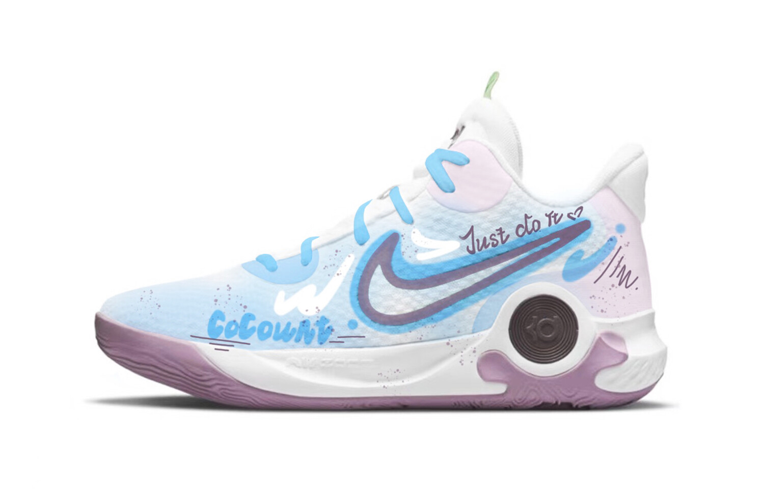 

Баскетбольные кроссовки Trey 5 Vintage Unisex Mid-Top Pink Nike, синий/розовый