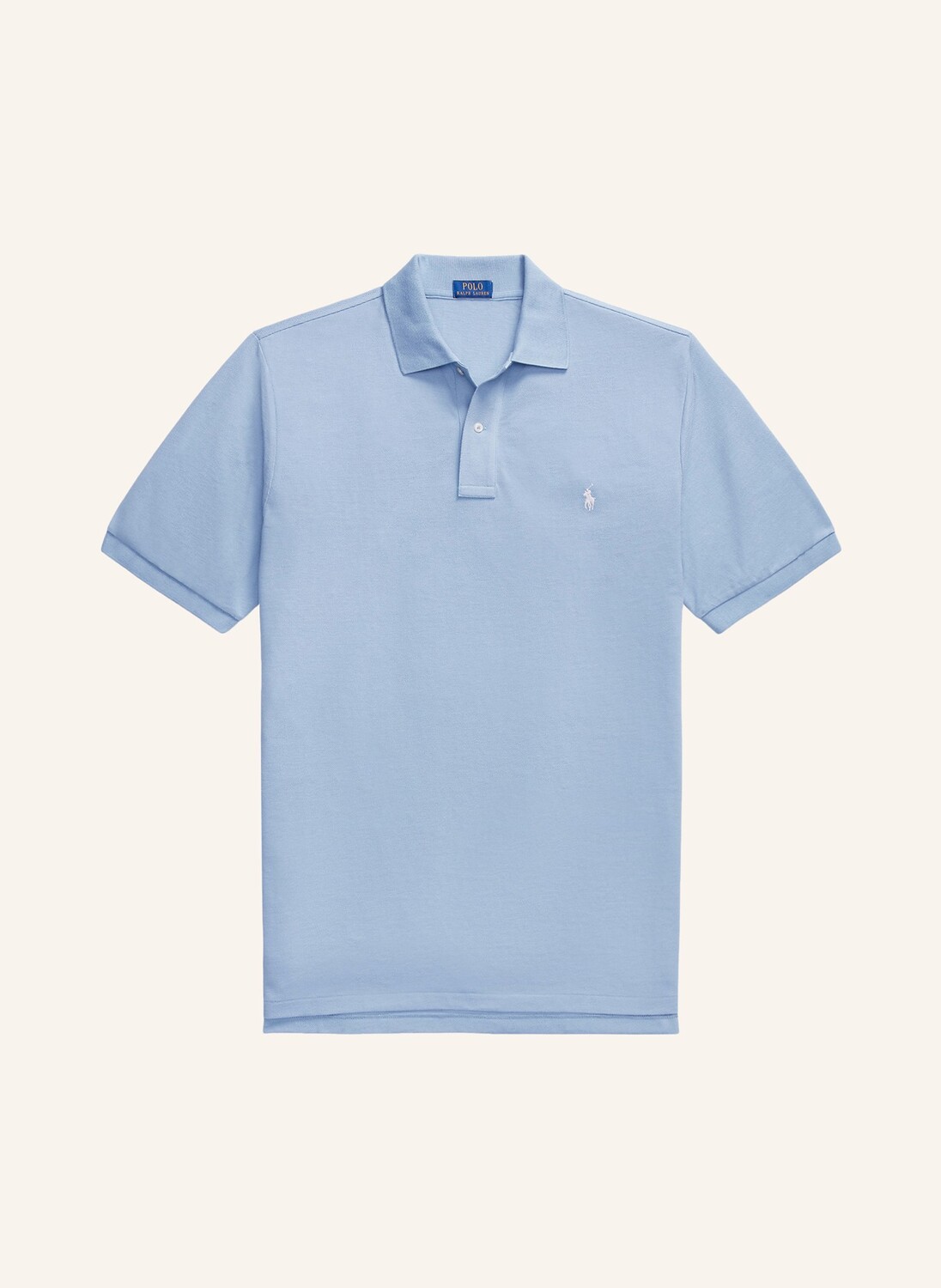 

Рубашка-поло из пике POLO RALPH LAUREN Big & Tall, светло-голубой