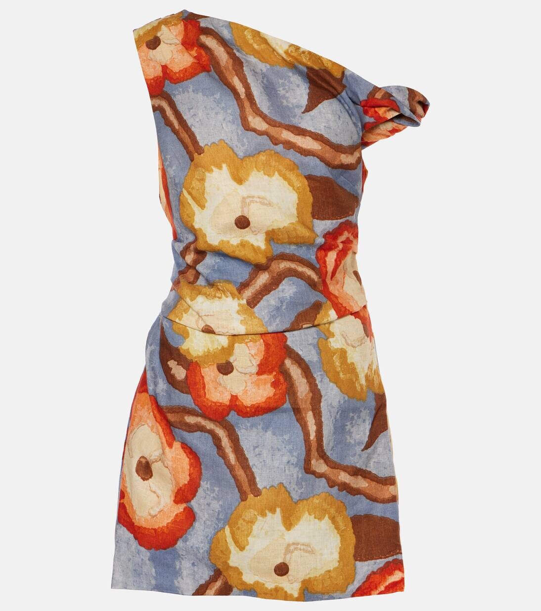 

Льняное мини-платье Avery Sir, цвет camellia print