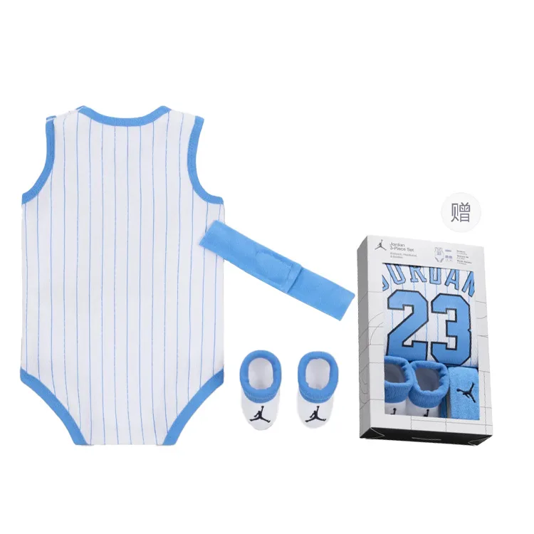 Jordan Комбинезон 23 Jersey University Blue Gift Box Set Infant And Toddler — фото 2
