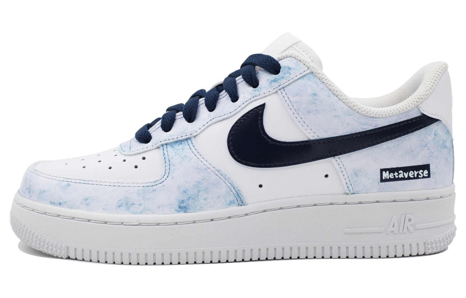 

Кроссовки Nike Air Force 1 Skateboarding Shoes Unisex Low-top Blue/White, темно-синий