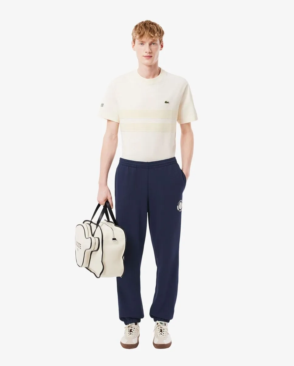 

Мужские спортивные штаны с теннисным принтом Lacoste, темно-синий