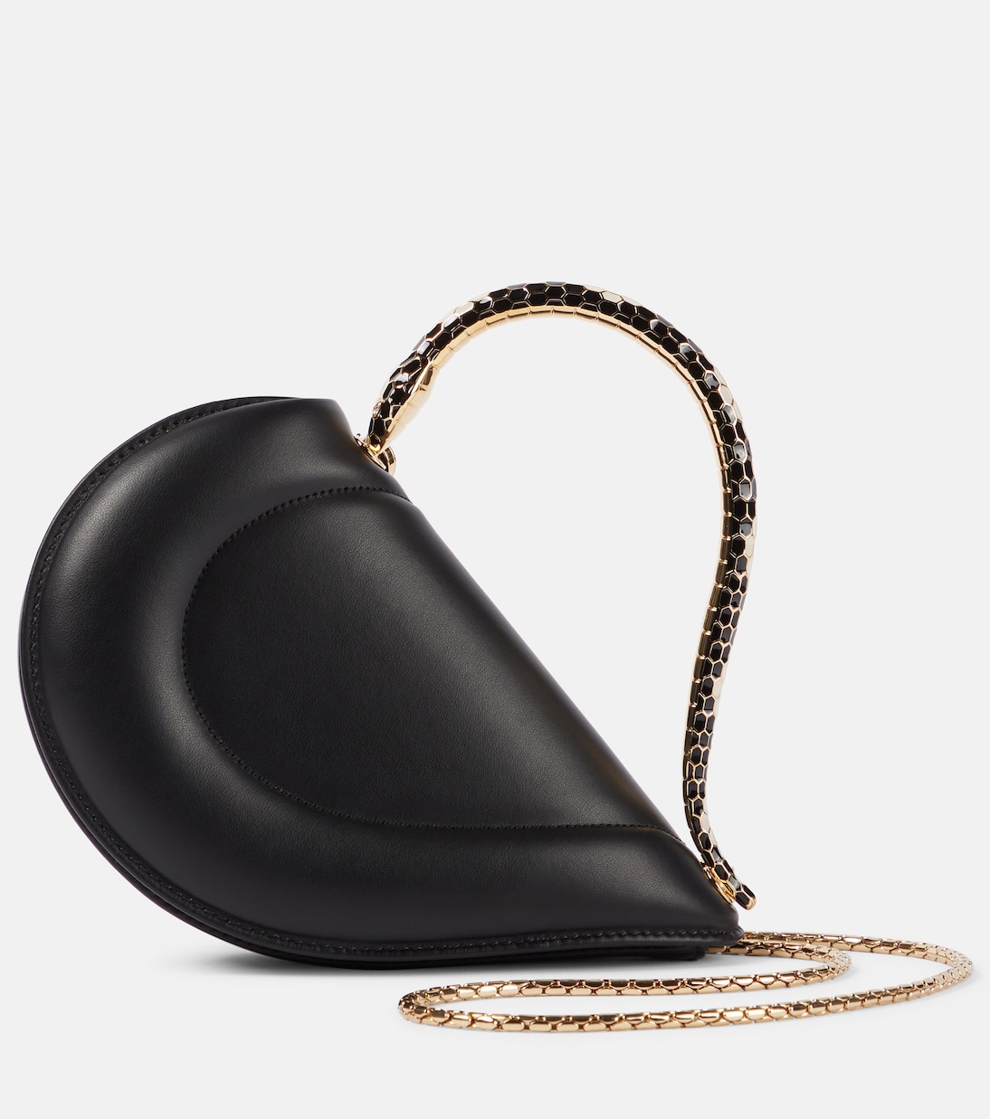 

Кожаная сумка-тоут Serpenti Cuore 1968 Bvlgari, черный