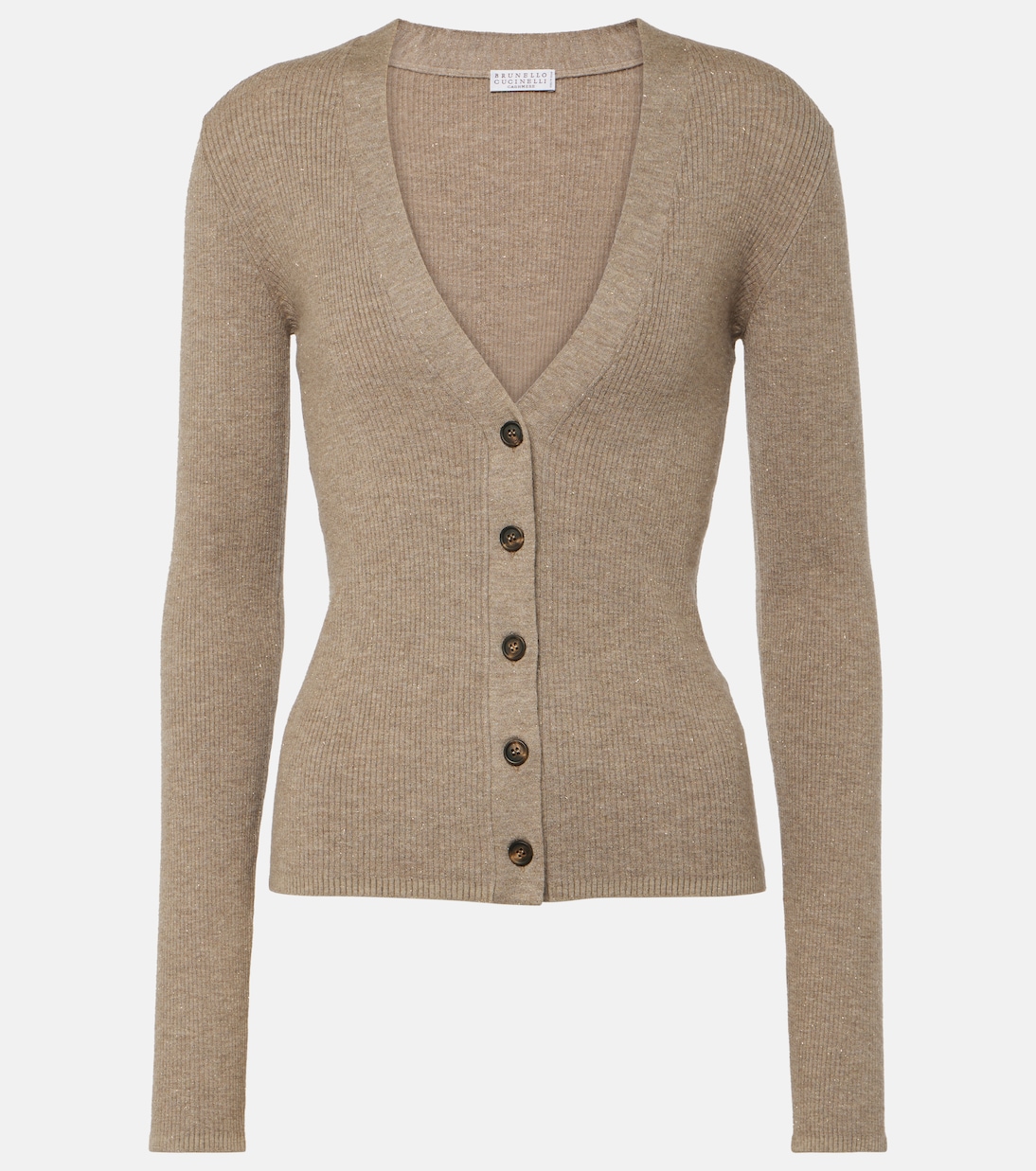 

Кардиган в рубчик Brunello Cucinelli, Nutmeg