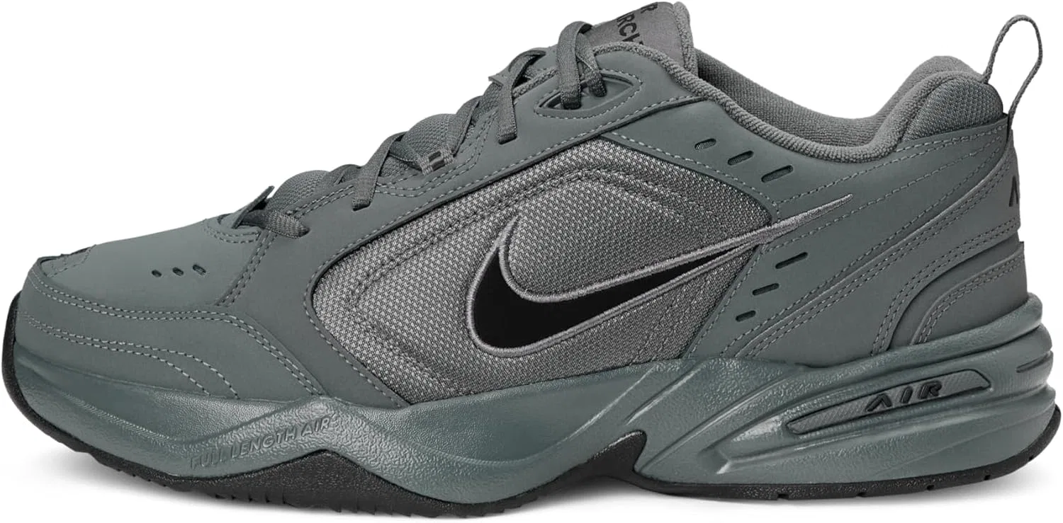 Кроссовки Nike Air Monarch IV для тренировок, мужской артикул 415445, Dark Grey Black