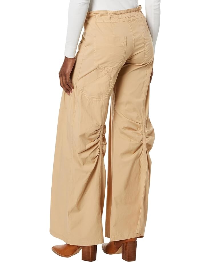 

Брюки XCVI Willow Wide-Leg Pants in Stretch Poplin, цвет Burlap