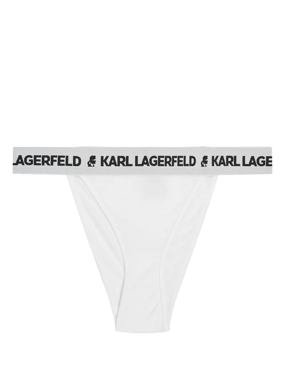 

Трусы-бразилиана с логотипом на поясе KARL LAGERFELD, белый