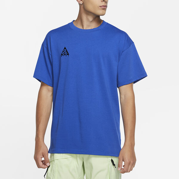 Футболка acg small logo casual short sleeve / black Nike, синий — фото 3
