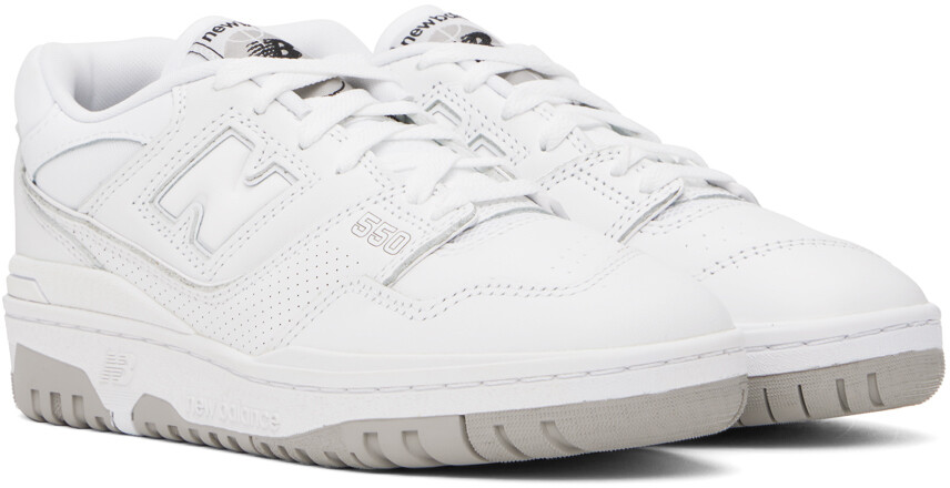 Белые кроссовки 550 New Balance, белый/белый — фото 4