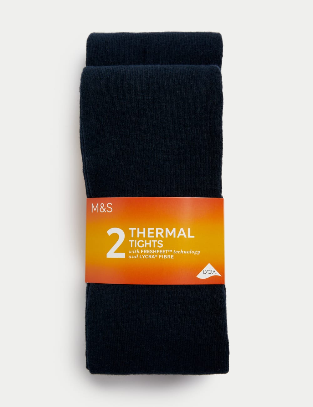 

2 пары термоколготок с высоким содержанием хлопка Marks & Spencer, темно-синий
