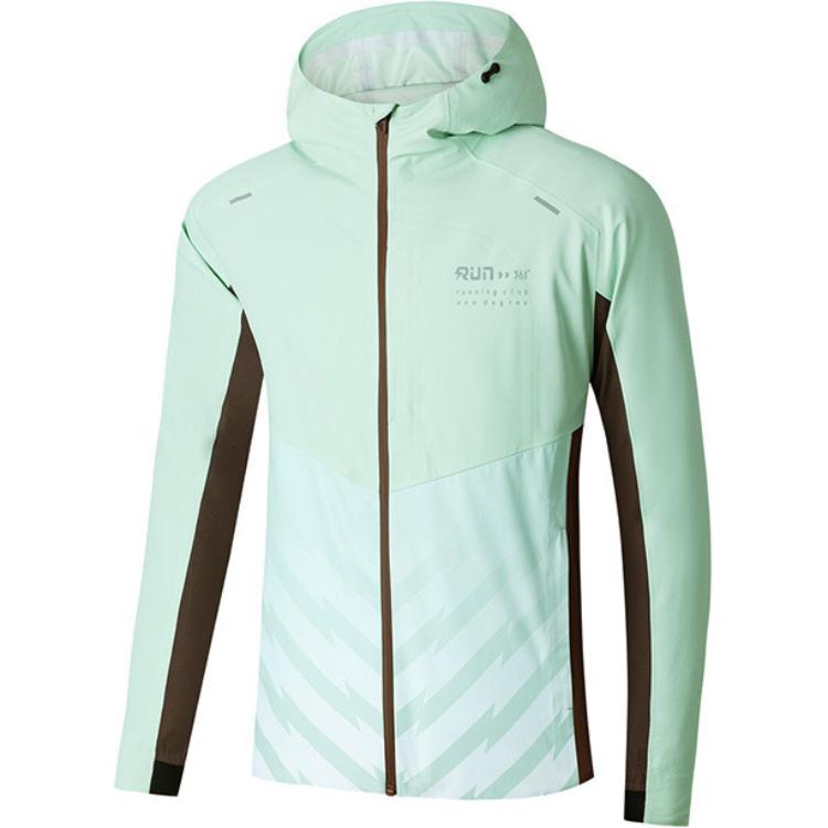 

361° Ветровка мужская Windproof Windbreaker Jacket XIAOLIUYA,LIANMINGKUAN, цвет mint/темно-коричневый coffee