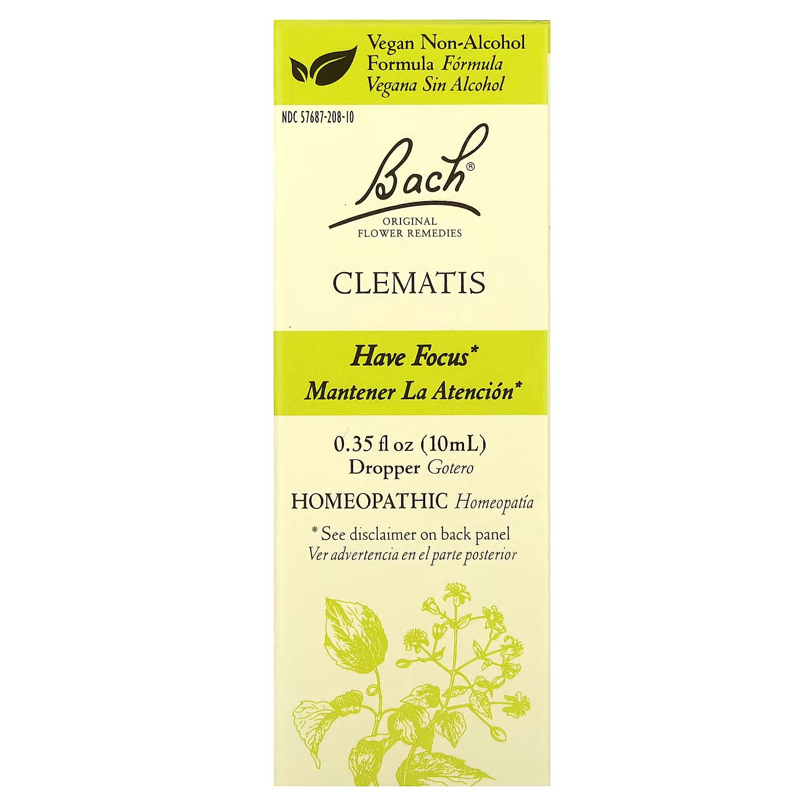 

Original Flower Remedies, клематис, 10 мл (0,35 жидк. унции) Bach