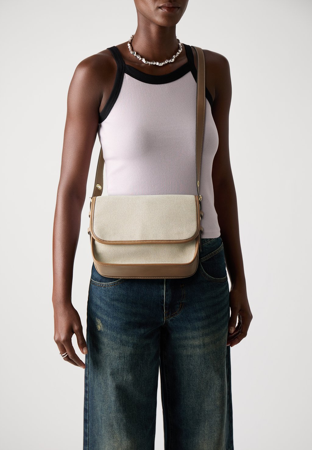 

Сумка через плечо CROSSBODY BAG LAYLA M - Across body bag PARFOIS, бежевый