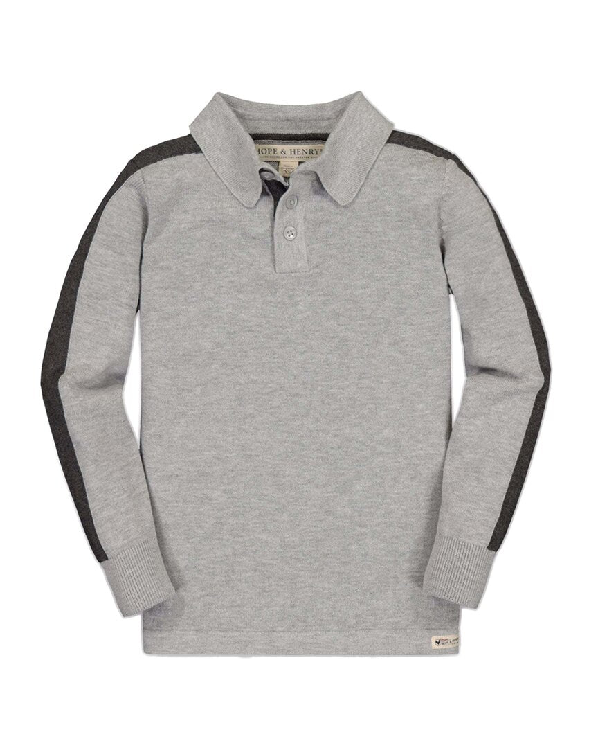 

Свитер-поло Hope & Henry, серый