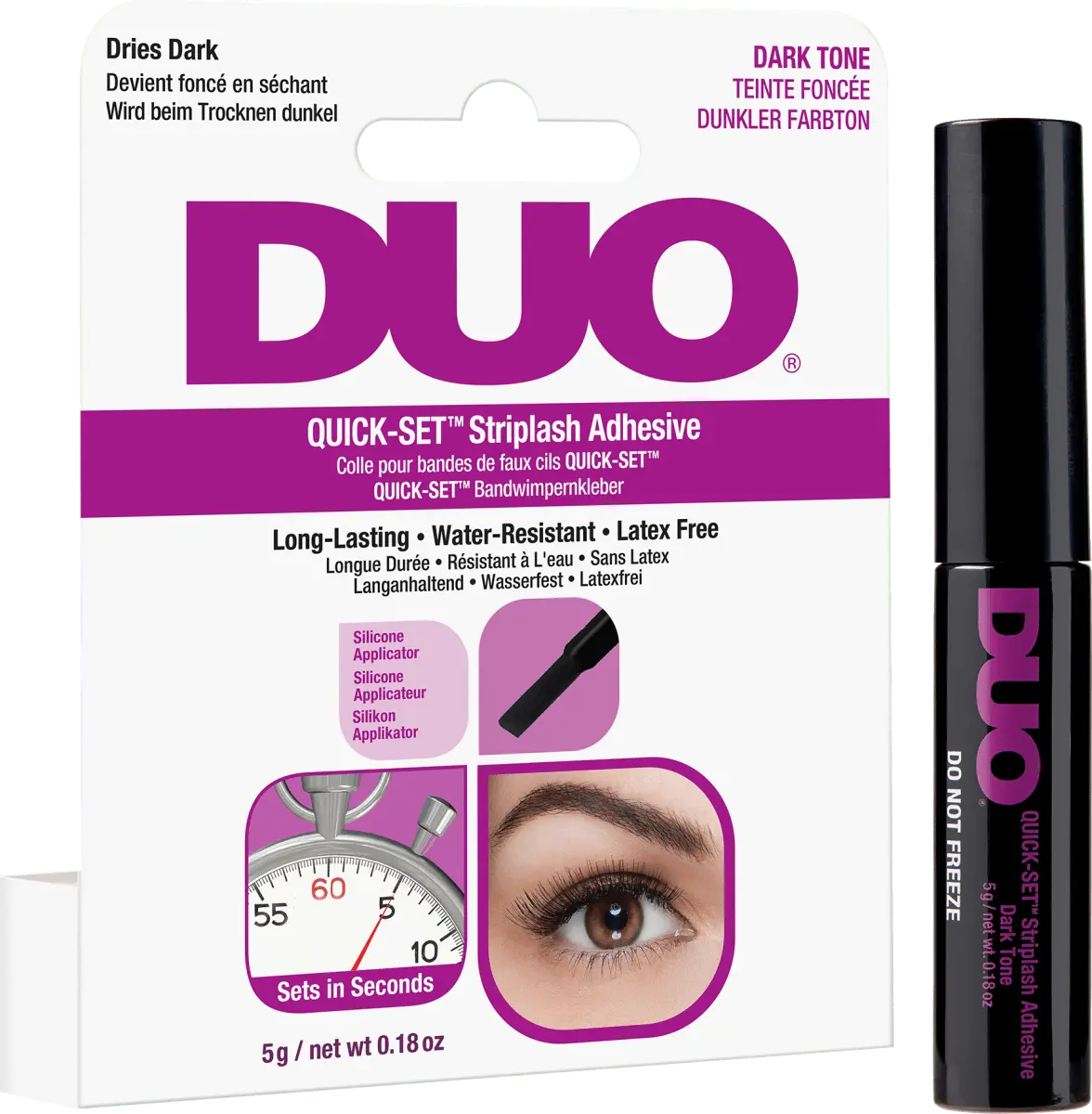 

Клей для ресниц Quick Set Adhesive - Темный 5 г DUO