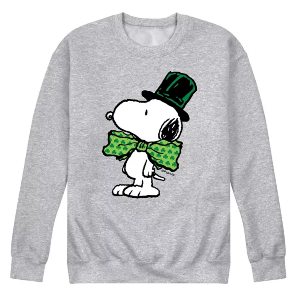 

Мужская флисовая толстовка с бантом Peanuts St Paddy's Licensed Character, серый
