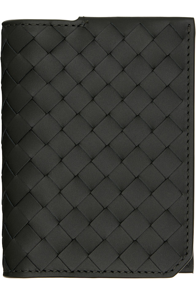 

Bottega Veneta Визитница с клапаном зеленого цвета intrecciato piccolo