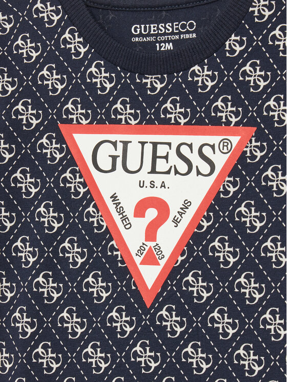 Футболка обычного кроя N5YI04 K8HM4 Guess, синий — фото 3