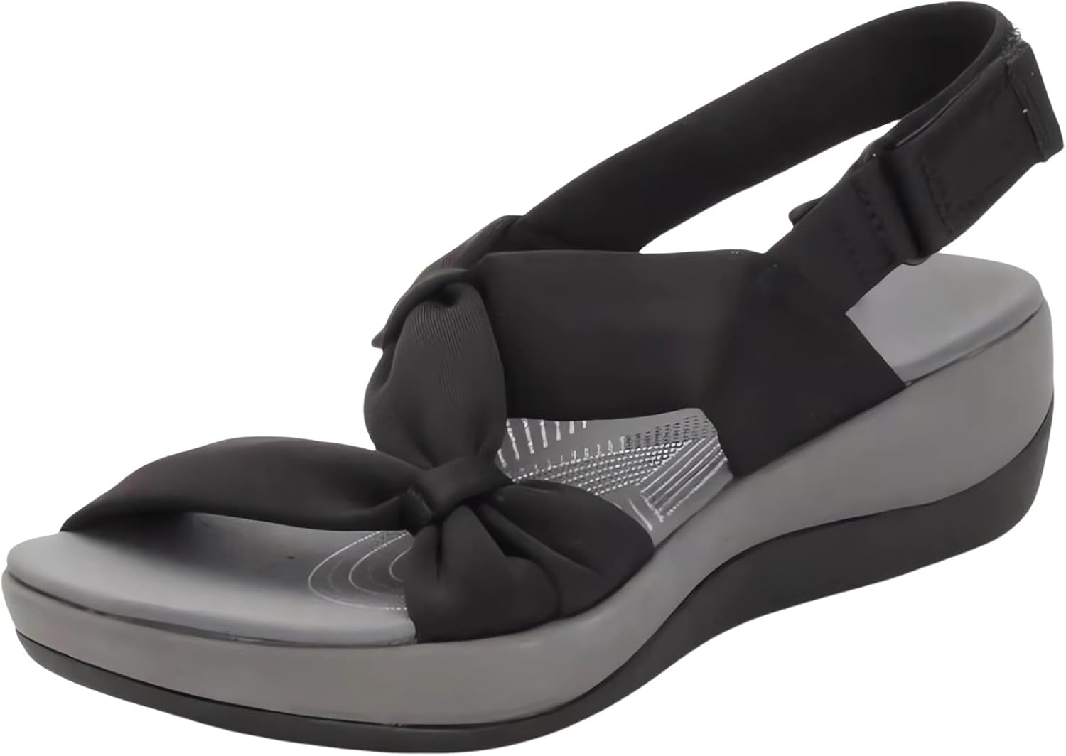 

Женские сандалии ZWRXW на плоской подошве, летние удобные сандалии, бохо стиль, с эластичным ремешком на щиколотке, для прогулок и пляжа, черный